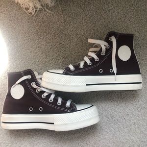 Custom High top Platform Converse